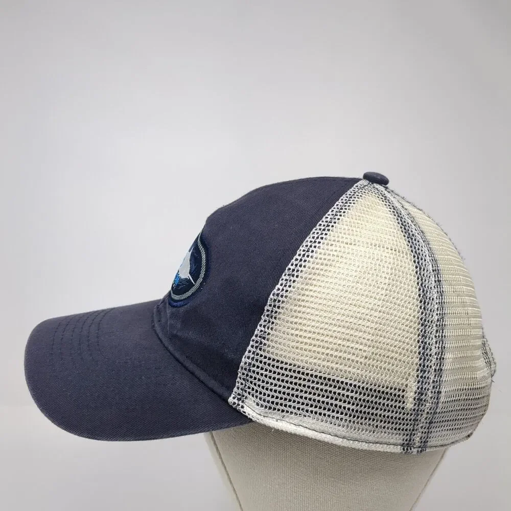 Magellan Outdoors Snapback Mesh Back Trucker Hat Blue One Size Fish